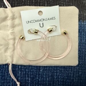 Uncommon James 2nd Avenue Pink Hoop Earrings